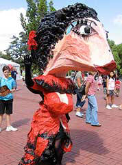 Costume Puppet at a Carnival